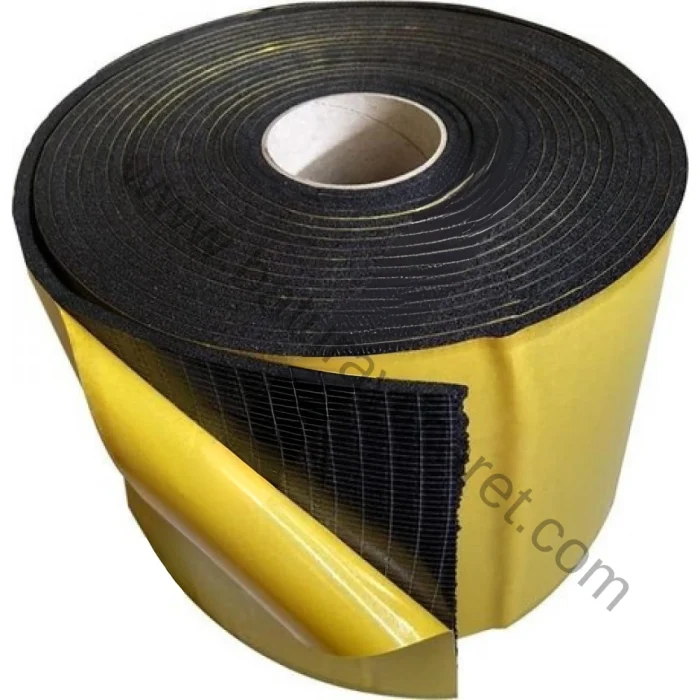 Oto ses yalıtımı kauçuk bant 20cm x 15mm, ses geçirmez özellikler için ideal.