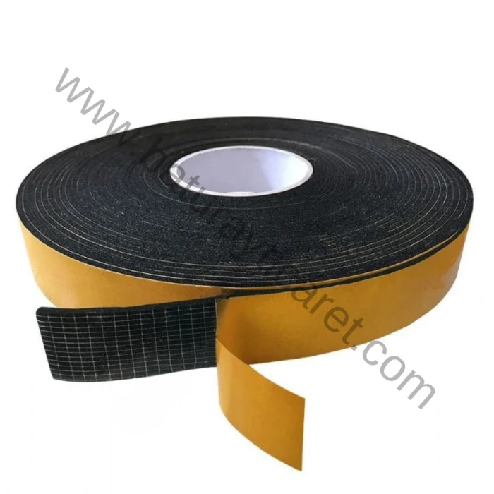 Erpan kauçuk bant, 5cm genişlik, 15mm kalınlık ile araç içi gürültü azaltma çözümü.
