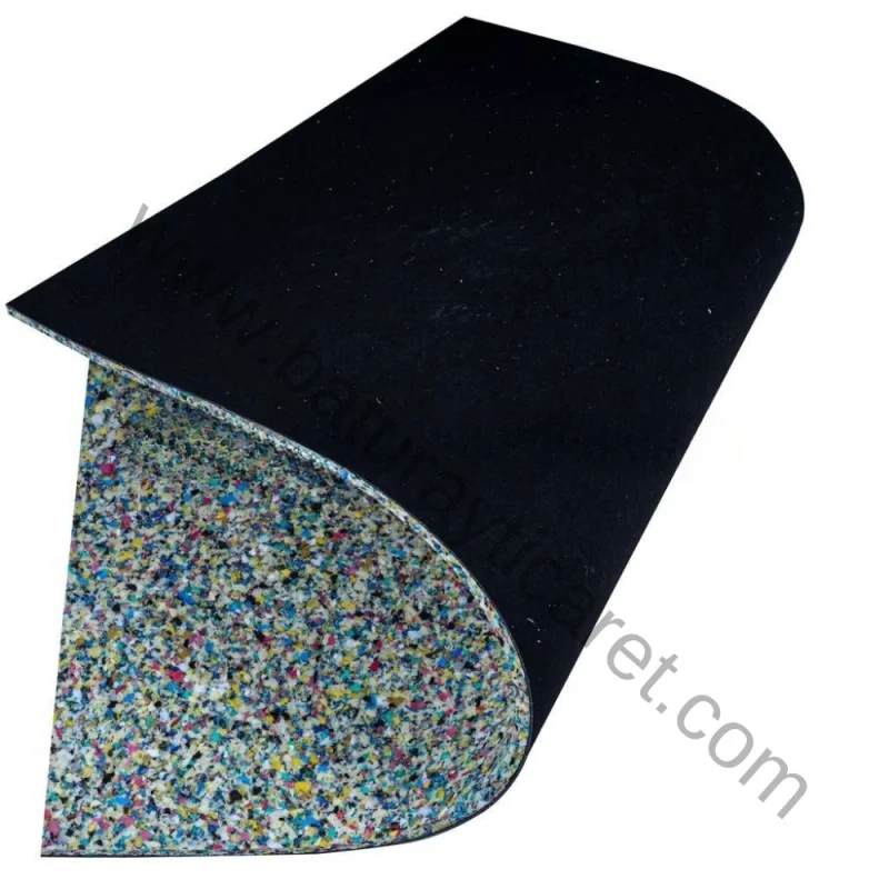 Parke altı ses yalıtımı, 13mm kalınlık, 50cm x 100cm ölçülerinde, gürültü ve titreşimleri azaltmaya yardımcı olur.