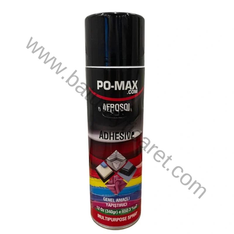 akustik sünger yapıştırıcı sprey pomax 340gr ürünü