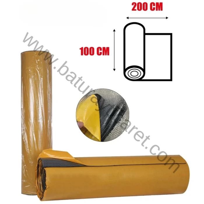 oto ses yalıtımı kauçuk köpüğü 6mm 200cm x 100cm ürünü