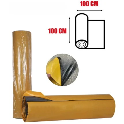 oto ses yalıtımı kauçuk köpüğü 6mm 100cm x 100cm