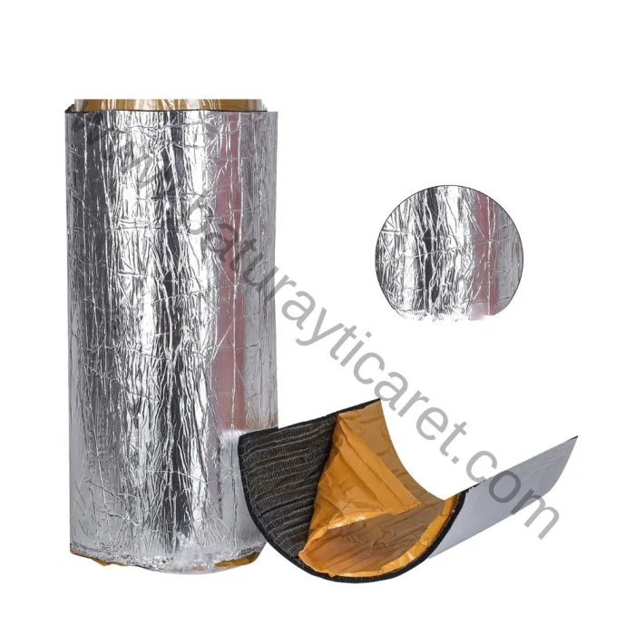 folyolu oto ses yalıtımı kaçuk köpüğü 9mm 50cm x 100cm